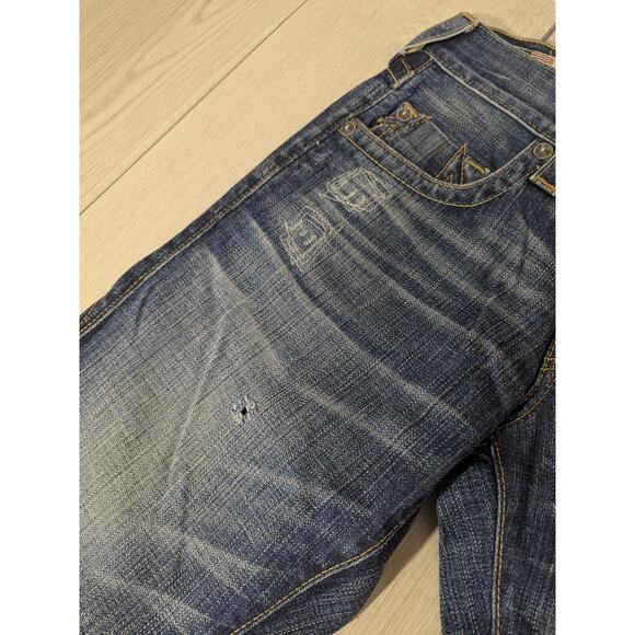 *Rare*True Religion Men's Distressed Geno Slim Fit Straight Jeans , 28x33 - Picture 6 of 13